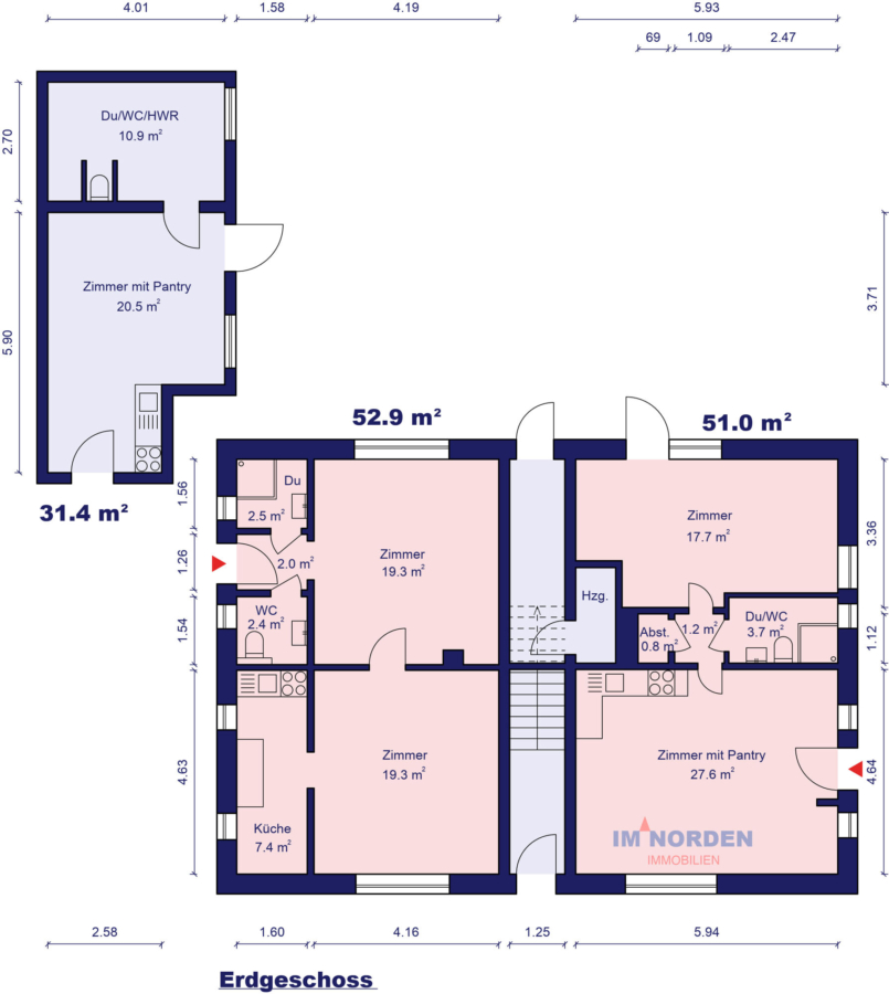 Gepflegtes und renditestarkes Appartementhaus im Ostseebad Dahme - Erdgeschoss