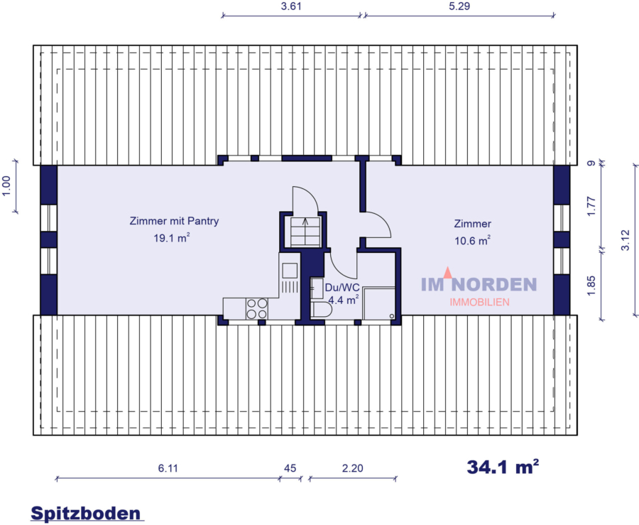 Gepflegtes und renditestarkes Appartementhaus im Ostseebad Dahme - Spitzboden