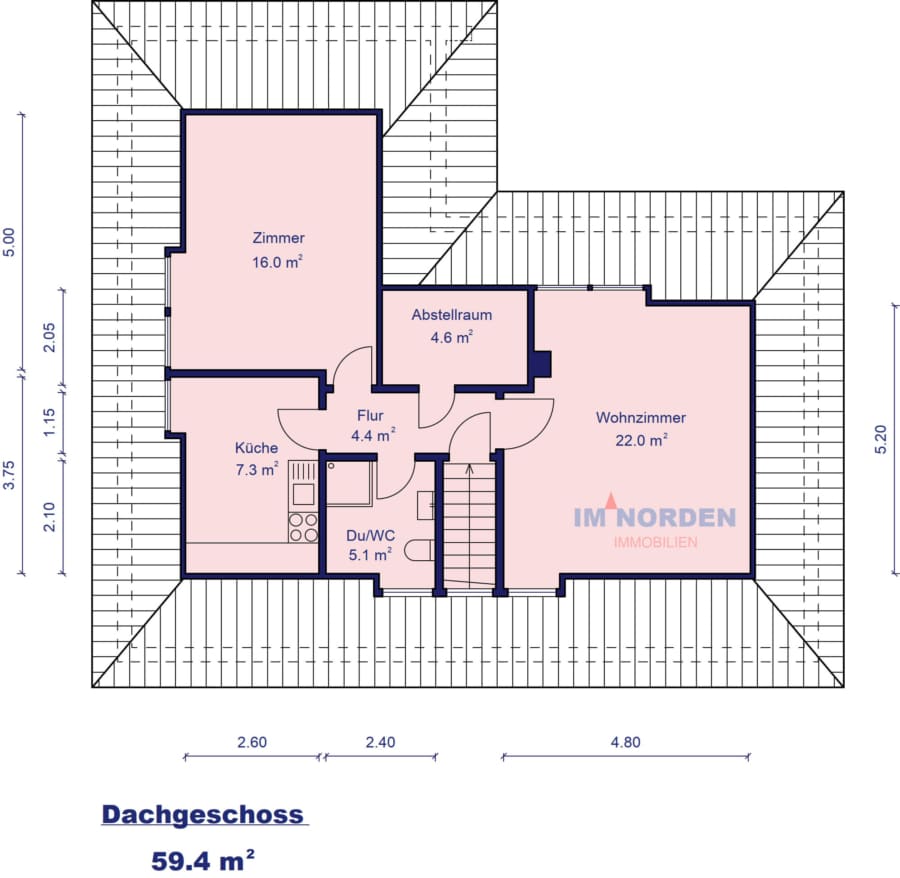 Einfamilienhaus mit Einliegerwohnung in Eutin-Fissau - Dachgeschoss