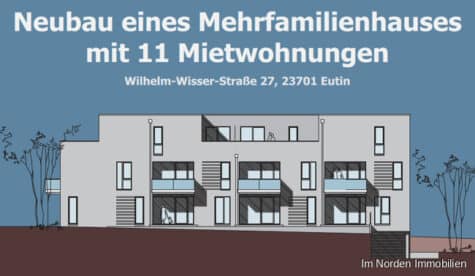 Erstbezug: Moderne 3-Zimmer-Wohnung ab 01.07.2023 zu mieten, 23701 Eutin, Erdgeschosswohnung