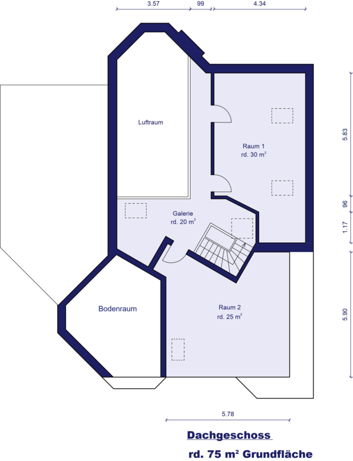 Großzügiges Wohnen in individueller Architektur – naturnah & vielseitig in Süsel / Ottendorf - Dachgeschoss