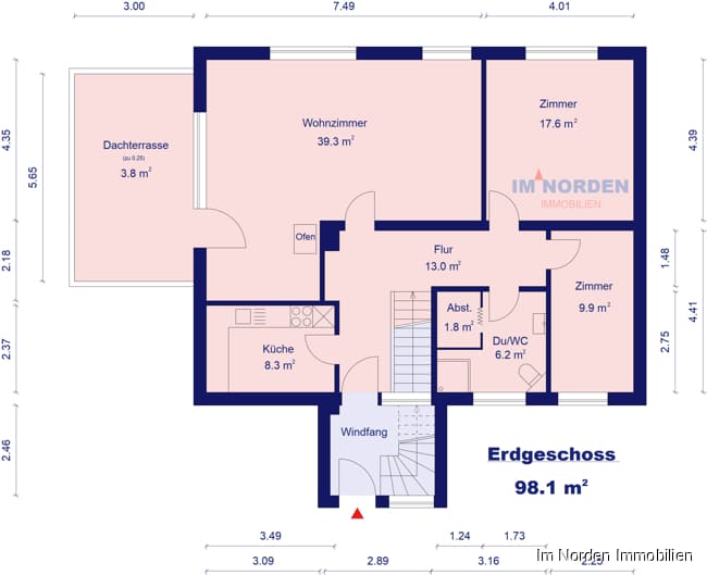 Teilsaniertes Haus mit 3 Wohneinheiten in Malkwitz / Gemeinde Malente - Grundriss Erdgeschoss