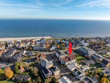 Blick zur Ostsee, Lage der Appartementanlage - Strandnahe 3-Zimmer-Eigentumswohnung mit Balkon im Ostseebad Dahme