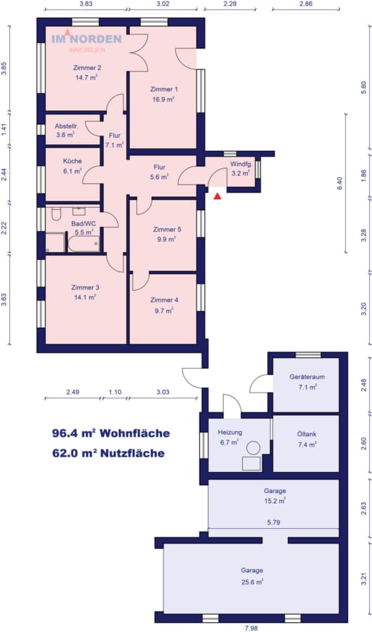 Sanierungsbedürftiges Einfamilienhaus Nähe Eutin - Grundriss