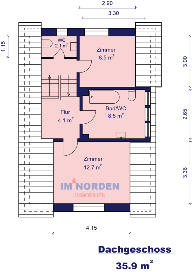 Einfamilienhaus mit großzügigem Grundstück – ideal für Paare oder kleine Familien - Dachgeschoss