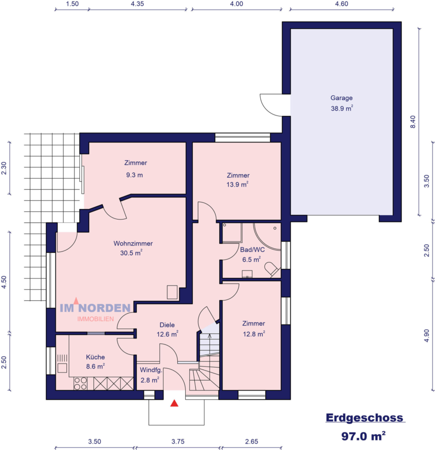 Großes Einfamilienhaus mit Einliegerwohnung und Vollkeller in Malente / Krummsee - Erdgeschoss