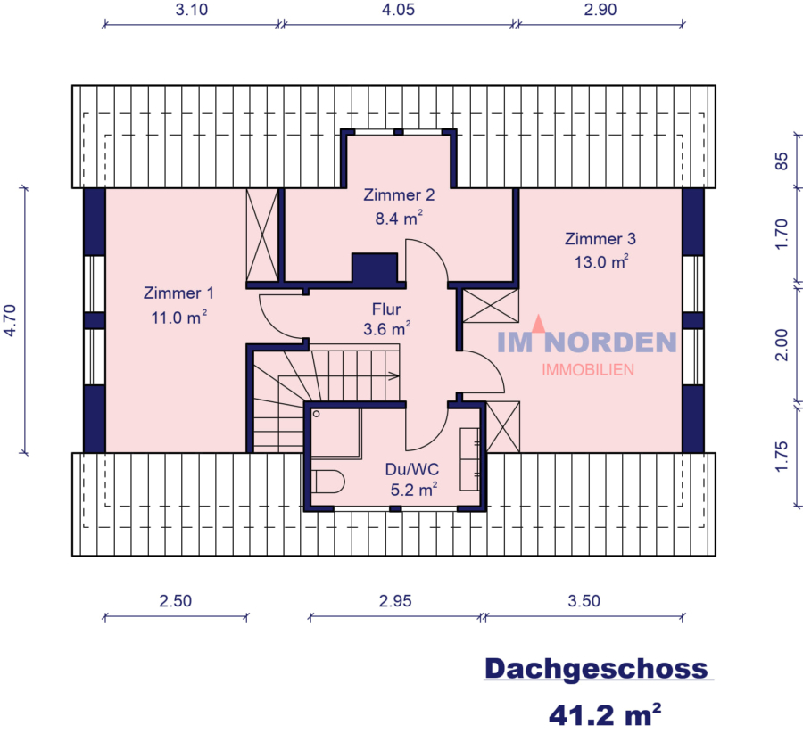 Einfamilienhaus mit Vollkeller in Eutin-Fissau - Dachgeschoss