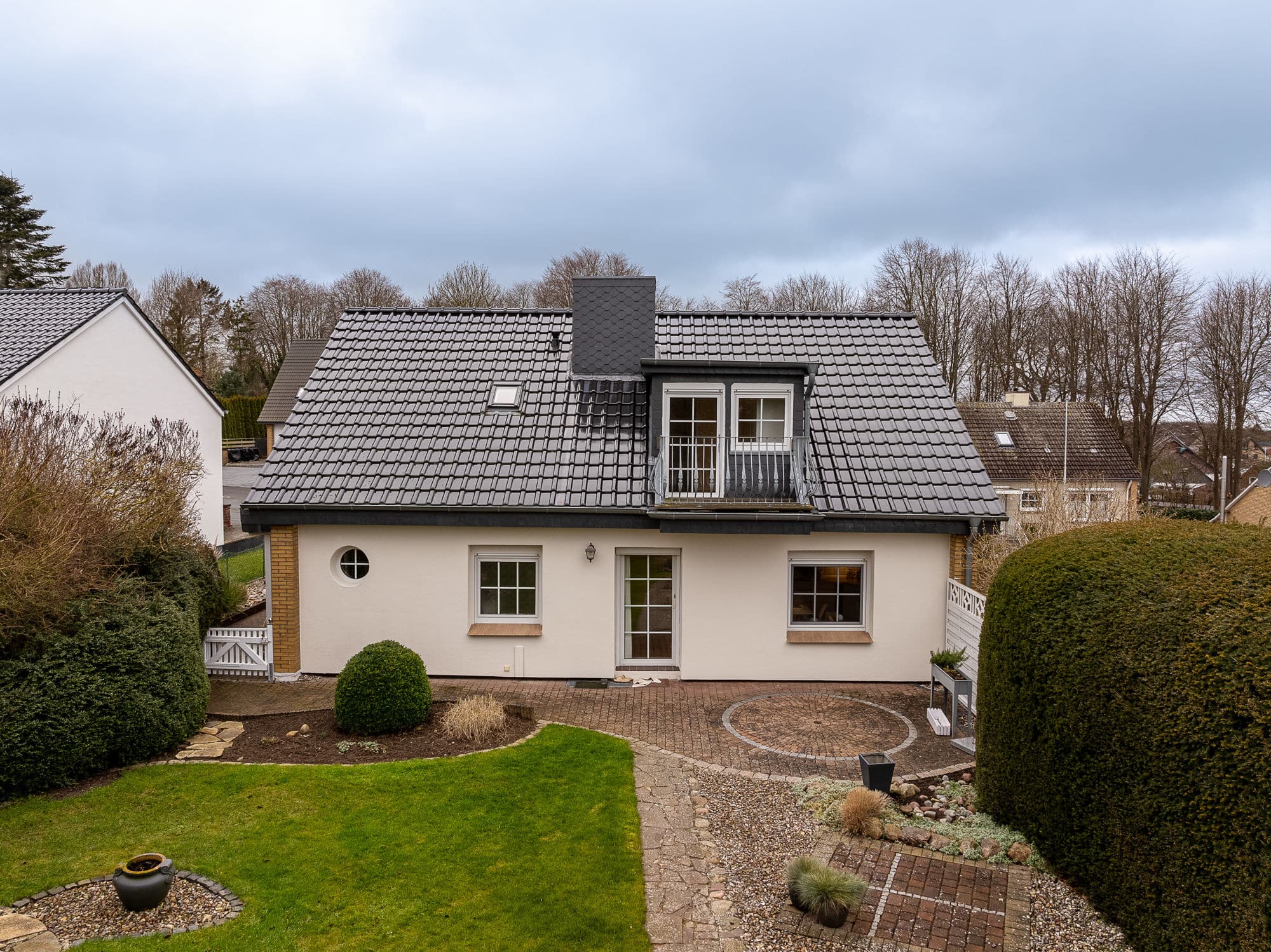 Gartenansicht - Einfamilienhaus in Heiligenhafen mit Fernblick auf die Ostsee