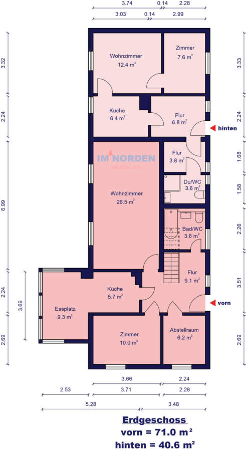 Wohnhaus mit zwei Baugrundstücken in Kreuzfeld - Erdgeschoss