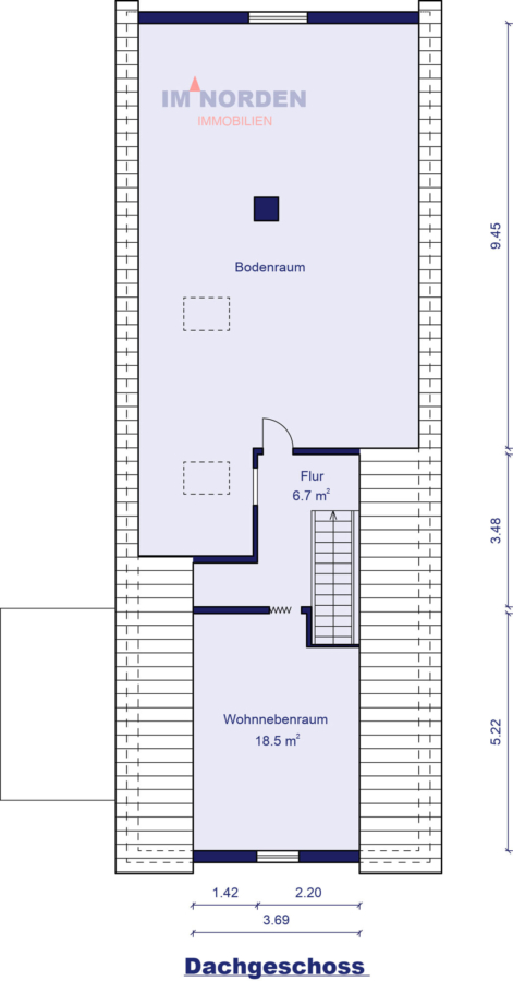 Wohnhaus mit zwei Baugrundstücken in Kreuzfeld - Dachgeschoss