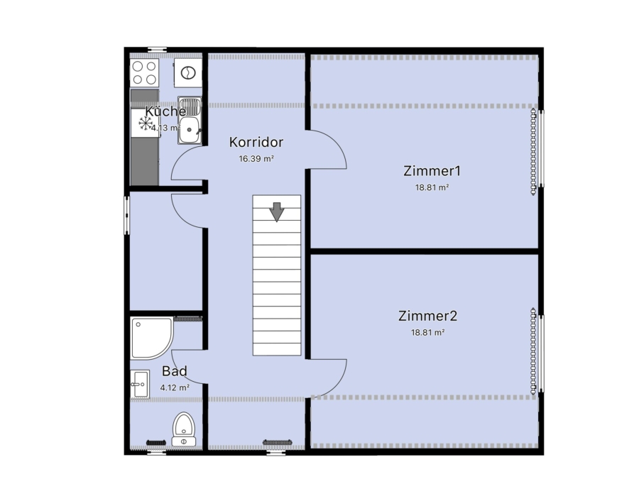 Mehrfamilienhaus in Eutin-Fissau - Grundriss OG