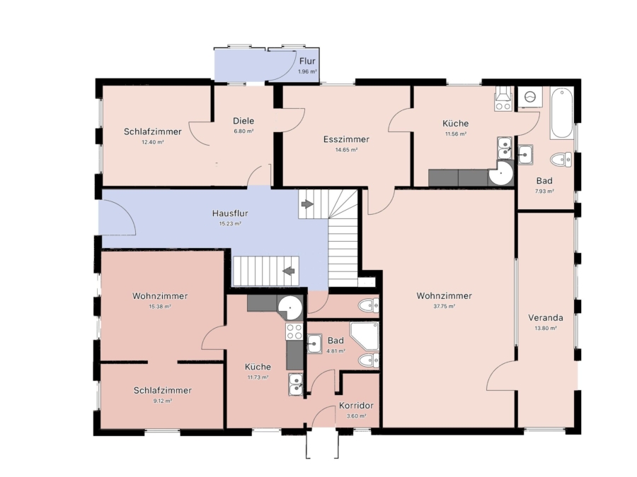 Mehrfamilienhaus in Eutin-Fissau - Grundriss EG