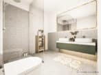 Erstbezug: Moderne 3-Zimmer-Wohnung ab 01.10.2023 zu mieten - Visualisierung Badezimmer Einrichtungsbeispiel