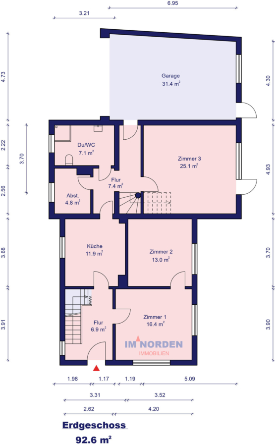 Einfamilienhaus mit viel Platz und Modernisierungspotenzial in Malente / Malkwitz - Erdgeschoss