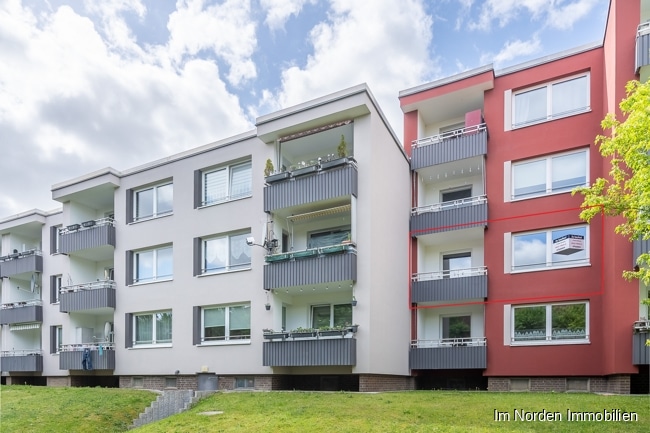 Helle und familienfreundliche Eigentumswohnung in Lübeck - Blick auf die Wohnung