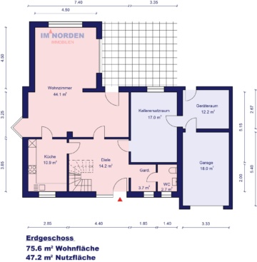 Erdgeschoss - Familienfreundliches Einfamilienhaus mit durchdachtem Grundriss in ruhiger Lage von Pönitz