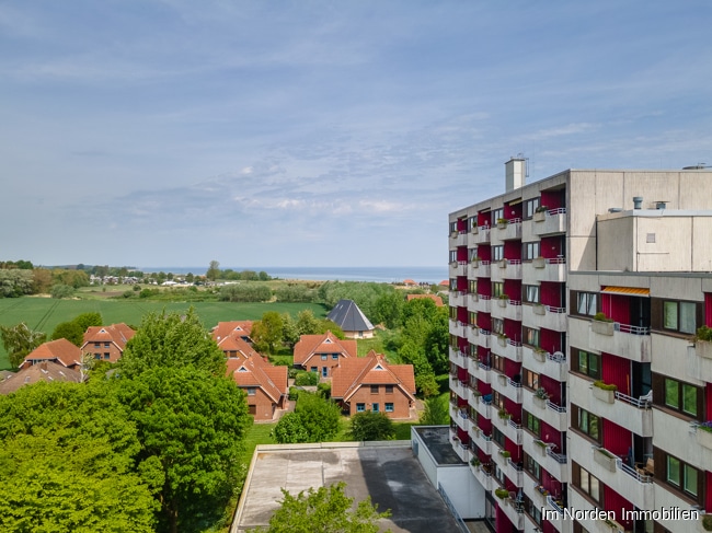Strandnahe Ferienwohnung inkl. Tiefgaragenstellplatz im Ostseebad Dahme - Haus Berolina -Blick zur Ostsee