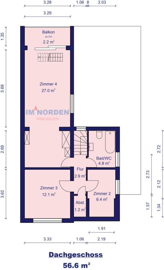 Individuelles Einfamilienhaus mit viel Charme in Scharbeutz / OT Pönitz - Grundriss Dachgeschoss