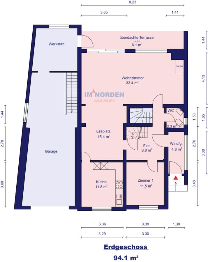 Individuelles Einfamilienhaus mit viel Charme in Scharbeutz / OT Pönitz - Grundriss Erdgeschoss