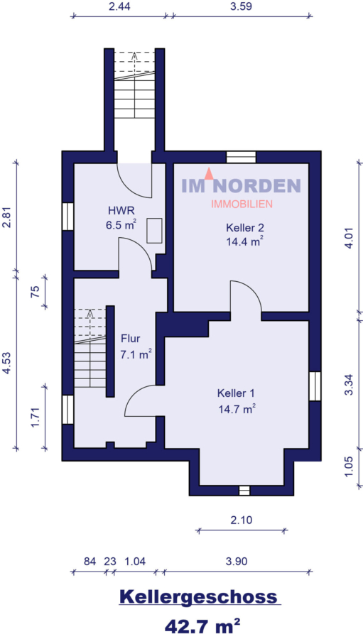 Kleines Wohnhaus auf sonnigem Grundstück in Eutin - Kellergeschoss