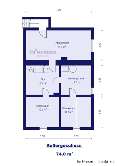 Sanierungsbedürftiges Einfamilienhaus mit Potenzial in Eutin / Neudorf - Grundriss Kellergeschoss