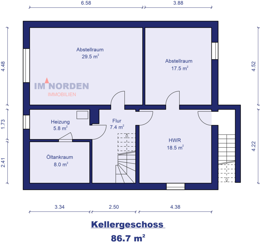 Großzügiges Ein-Zweifamilienhaus in Feldrandlage in Süsel / Gothendorf - Kellergeschoss