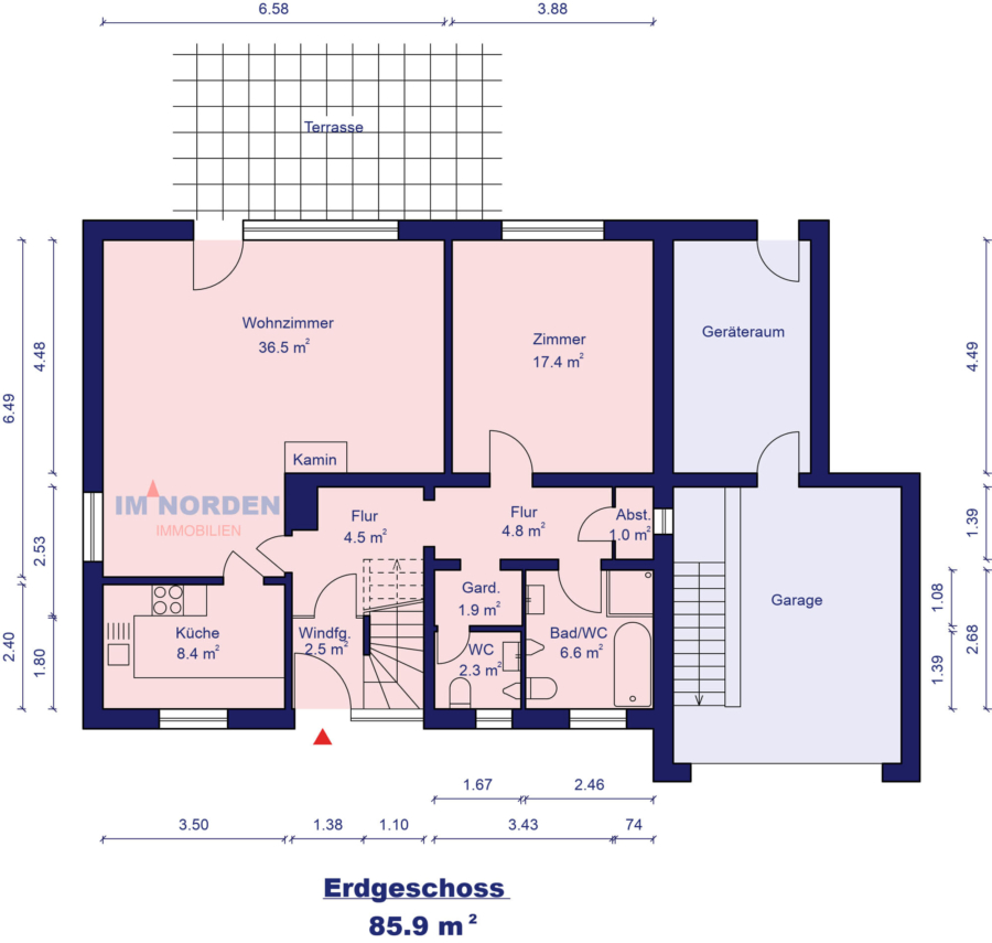 Großzügiges Ein-Zweifamilienhaus in Feldrandlage in Süsel / Gothendorf - Erdgeschoss
