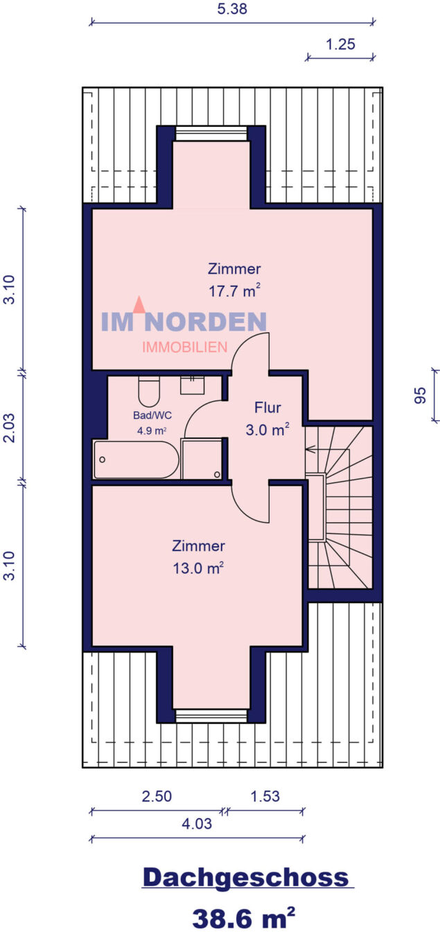 Gepflegtes Reihenmittelhaus mit Südterrasse und Garage in Eutin - Grundriss
