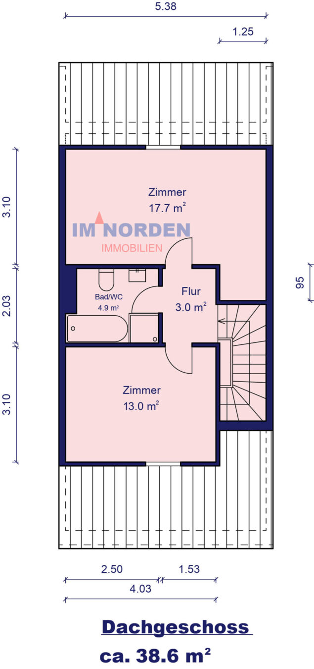 Gepflegtes Reihenmittelhaus mit Südterrasse und Garage in Eutin - Grundriss