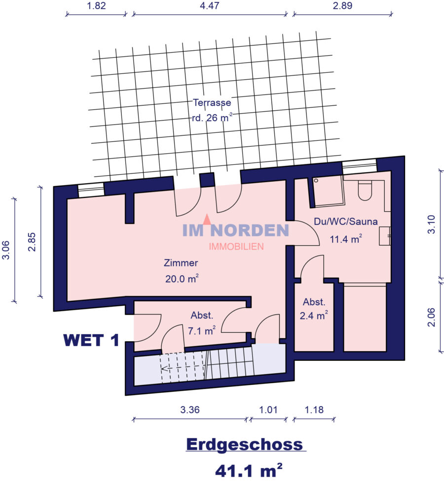 Aussergewöhnliche Maisonette-Wohnung in erster Strandreihe mit Ostseeblick - Erdgeschoss