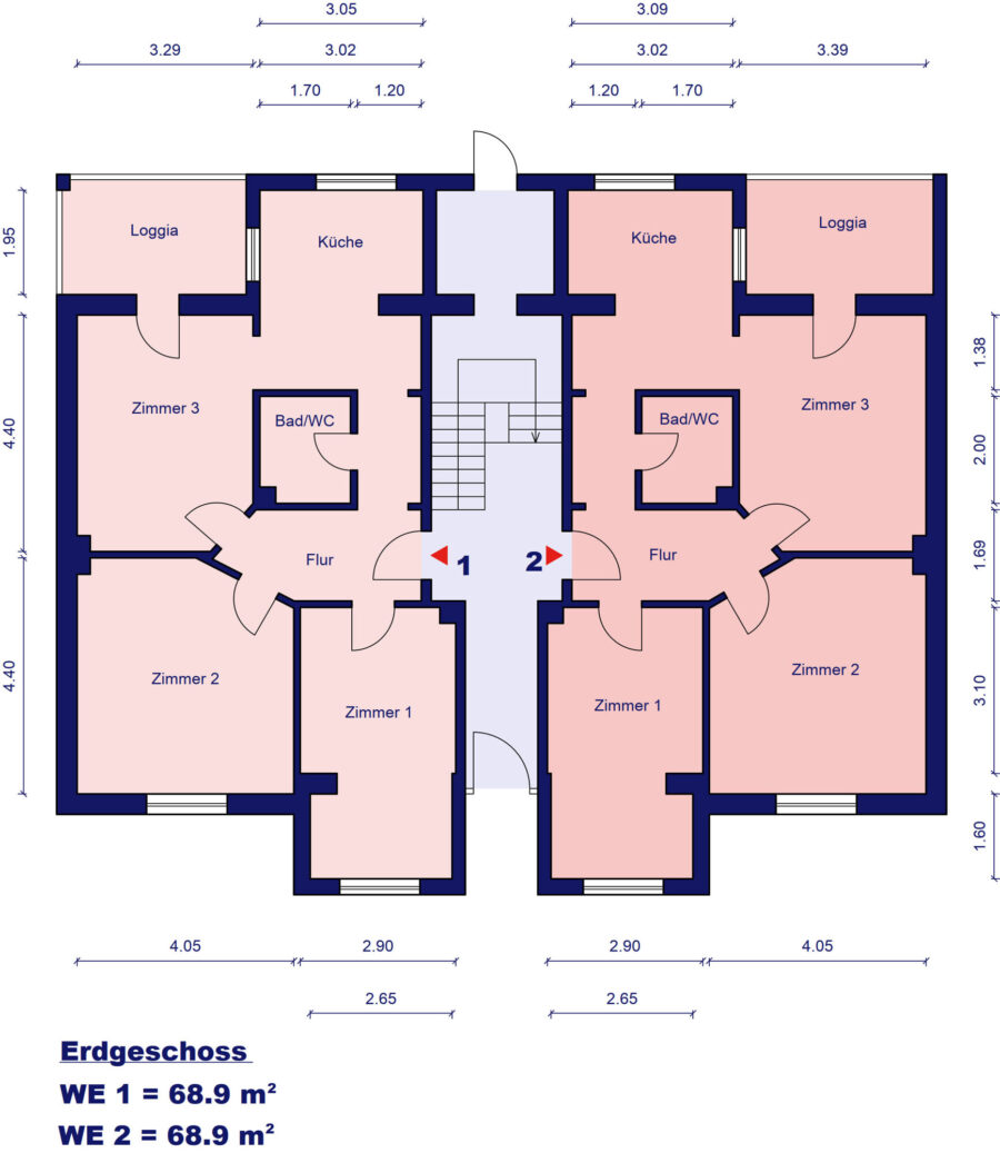 Attraktives Mehrfamilienhaus in Bad Malente-Gremsmühlen - Grundriss EG
