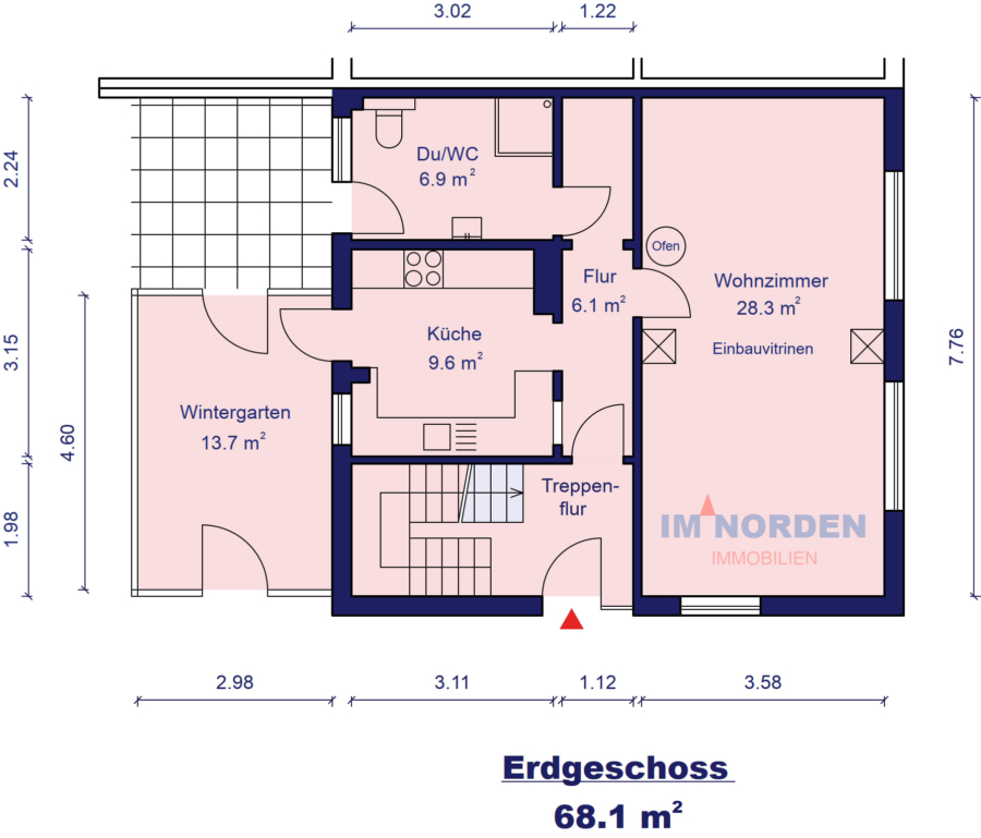 Ansprechende Doppelhaushälfte, aufgeteilt in zwei Wohneinheiten und in beliebter Lage von Eutin - Erdgeschoss