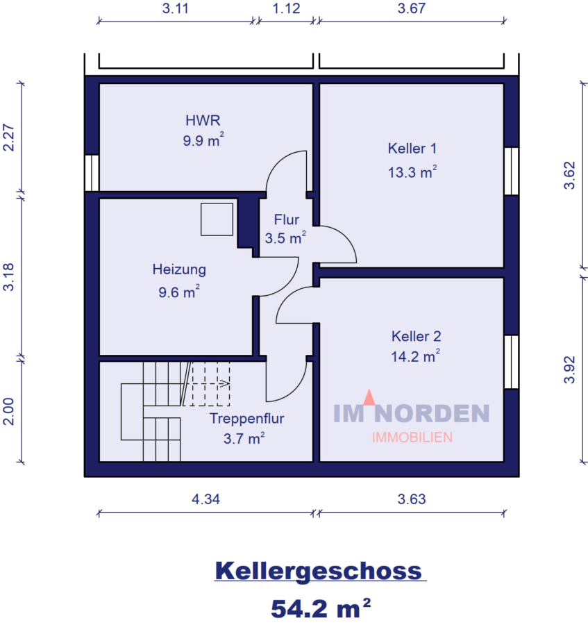 Ansprechende Doppelhaushälfte, aufgeteilt in zwei Wohneinheiten und in beliebter Lage von Eutin - Kellergeschoss