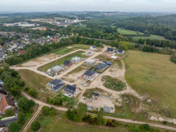 Blick über das Baugebiet - Baugrundstück in Ostseenähe