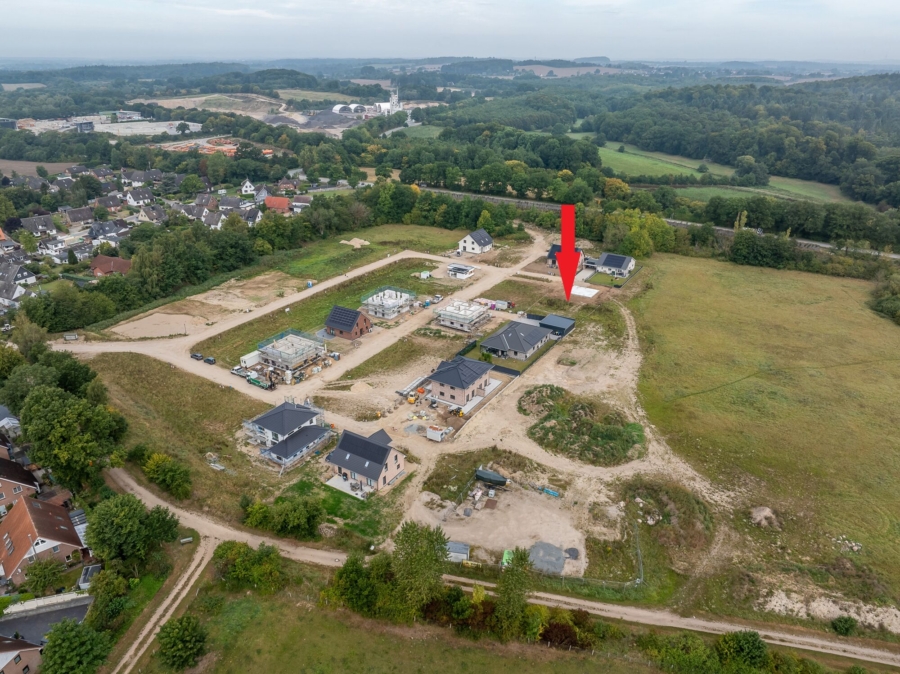Blick über das Baugebiet